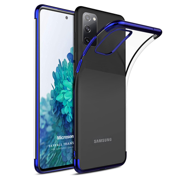 Microsonic Samsung Galaxy S20 FE Kılıf Skyfall Transparent Clear Mavi