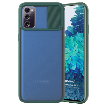 Microsonic Samsung Galaxy S20 FE Kılıf Slide Camera Lens Protection Koyu Yeşil Microsonic Samsung Galaxy S20 FE Kılıf Slide Camera Lens Protection Koyu Yeşil