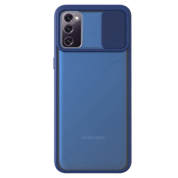 Microsonic Samsung Galaxy S20 FE Kılıf Slide Camera Lens Protection Lacivert