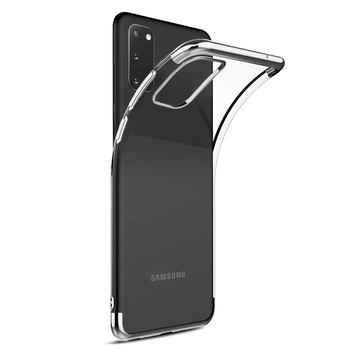Microsonic Samsung Galaxy S20 Kılıf Skyfall Transparent Clear Gümüş