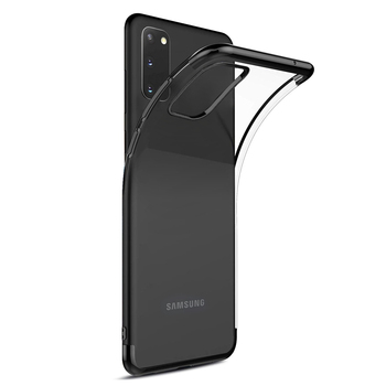 Microsonic Samsung Galaxy S20 Kılıf Skyfall Transparent Clear Siyah