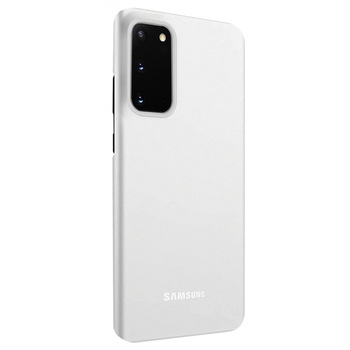 Microsonic Samsung Galaxy S20 Kılıf Peipe Matte Silicone Beyaz