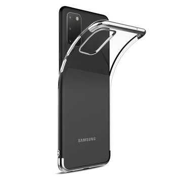 Microsonic Samsung Galaxy S20 Plus Kılıf Skyfall Transparent Clear Gümüş