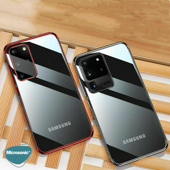 Microsonic Samsung Galaxy S20 Plus Kılıf Skyfall Transparent Clear Gümüş