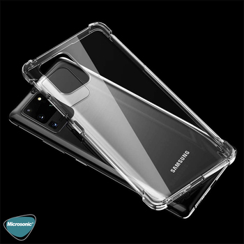 Microsonic Samsung Galaxy S20 Ultra Kılıf Anti Shock Silikon Şeffaf