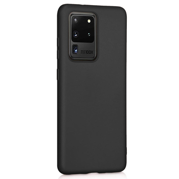Microsonic Samsung Galaxy S20 Ultra Kılıf Matte Silicone Kılıf Siyah