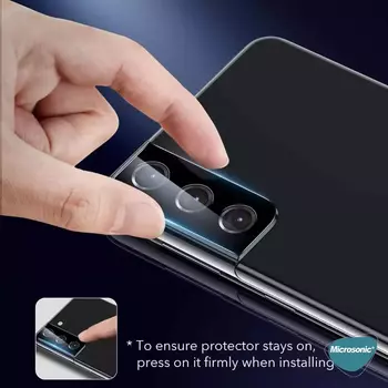 Microsonic Samsung Galaxy S21 FE Kamera Lens Koruma Camı