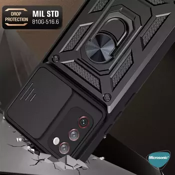 Microsonic Samsung Galaxy S21 FE Kılıf Impact Resistant Kırmızı