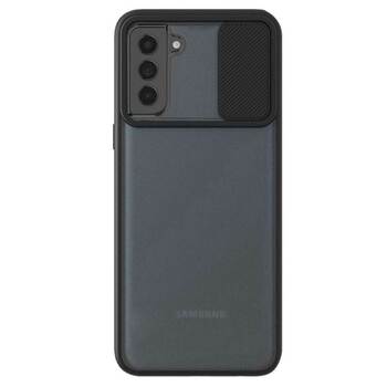 Microsonic Samsung Galaxy S21 FE Kılıf Slide Camera Lens Protection Siyah