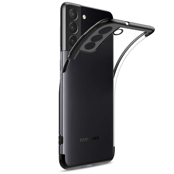 Microsonic Samsung Galaxy S21 Kılıf Skyfall Transparent Clear Siyah