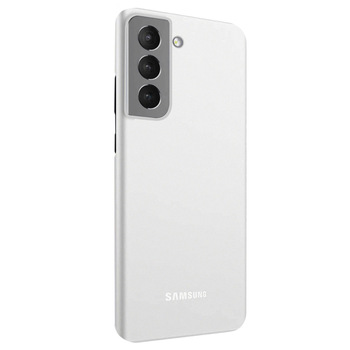 Microsonic Samsung Galaxy S21 Plus Kılıf Peipe Matte Silicone Beyaz