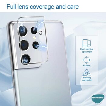 Microsonic Samsung Galaxy S21 Ultra Kamera Lens Koruma Camı