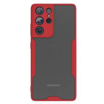 Microsonic Samsung Galaxy S21 Ultra Kılıf Paradise Glow Kırmızı