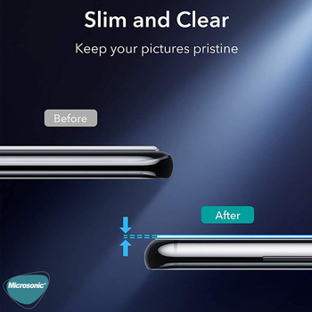 Microsonic Samsung Galaxy S21 Ultra V2 Kamera Lens Koruyucu Siyah