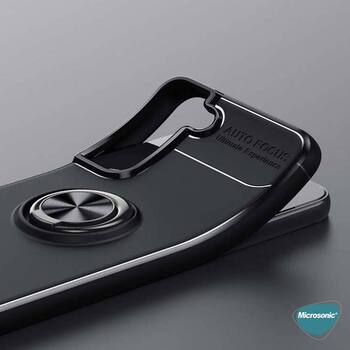 Microsonic Samsung Galaxy S22 Kılıf Kickstand Ring Holder Lacivert