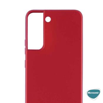 Microsonic Samsung Galaxy S22 Kılıf Matte Silicone Kırmızı