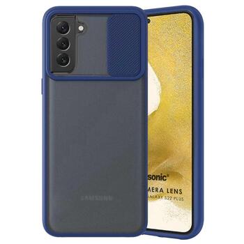 Microsonic Samsung Galaxy S22 Kılıf Slide Camera Lens Protection Lacivert