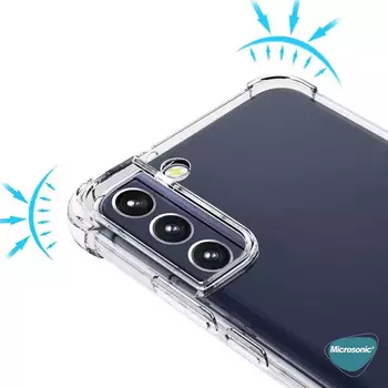 Microsonic Samsung Galaxy S22 Plus Kılıf Anti Shock Silikon Şeffaf