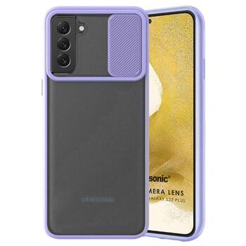 Microsonic Samsung Galaxy S22 Plus Kılıf Slide Camera Lens Protection Lila