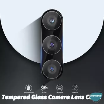 Microsonic Samsung Galaxy S23 Plus Kamera Lens Koruma Camı V2 Siyah