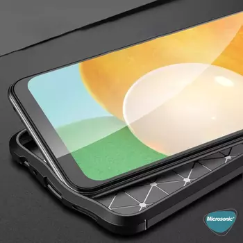Microsonic Samsung Galaxy S23 Plus Kılıf Deri Dokulu Silikon Lacivert