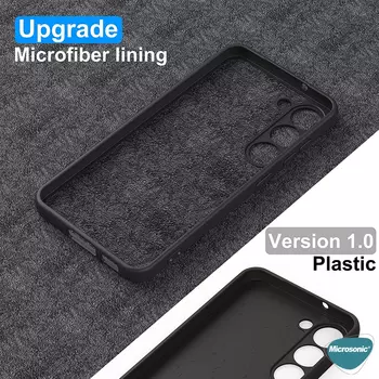 Microsonic Samsung Galaxy S23 Plus Kılıf Groovy Soft Siyah