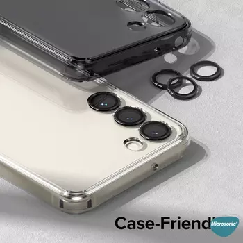 Microsonic Samsung Galaxy S23 Tekli Kamera Lens Koruma Camı Gümüş