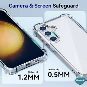 Microsonic Samsung Galaxy S24 Kılıf Shock Absorbing Şeffaf