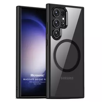 Microsonic Samsung Galaxy S24 Ultra Kılıf MagSafe Bright Planet Siyah