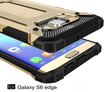 Microsonic Samsung Galaxy S6 Edge Kılıf Rugged Armor Kırmızı