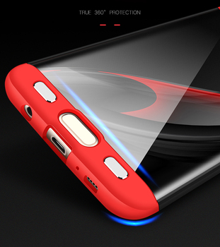 Microsonic Samsung Galaxy S7 Edge Kılıf Double Dip 360 Protective AYS Siyah - Kirmizi