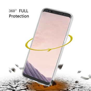 Microsonic Samsung Galaxy S8 Kılıf Komple Gövde Koruyucu Silikon Şeffaf