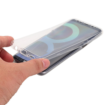 Microsonic Samsung Galaxy S8 Kılıf Komple Gövde Koruyucu Silikon Şeffaf