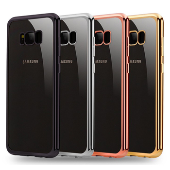 Microsonic Samsung Galaxy S8 Kılıf Skyfall Transparent Clear Rose Gold