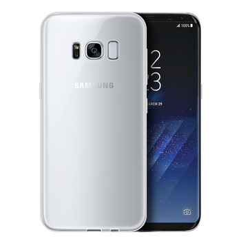 Microsonic Samsung Galaxy S8 Plus Kılıf Transparent Soft Beyaz
