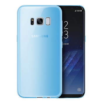 Microsonic Samsung Galaxy S8 Plus Kılıf Transparent Soft Mavi