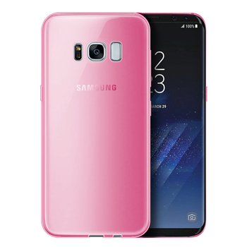 Microsonic Samsung Galaxy S8 Plus Kılıf Transparent Soft Pembe