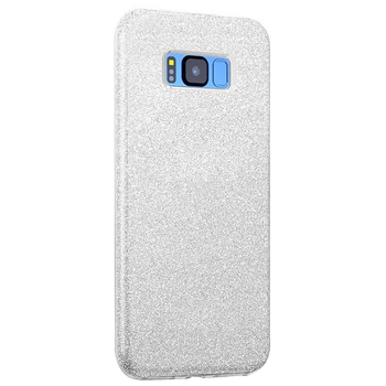 Microsonic Samsung Galaxy S8 Kılıf Sparkle Shiny Gümüş