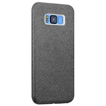 Microsonic Samsung Galaxy S8 Kılıf Sparkle Shiny Siyah