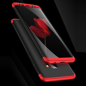 Microsonic Samsung Galaxy S9 Kılıf Double Dip 360 Protective AYS Kırmızı