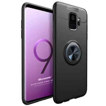 Microsonic Samsung Galaxy S9 Kılıf Kickstand Ring Holder Siyah Microsonic Samsung Galaxy S9 Kılıf Kickstand Ring Holder Siyah