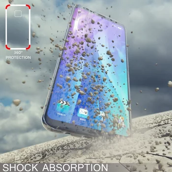 Microsonic Samsung Galaxy S9 Kılıf 6 tarafı tam full koruma 360 Clear Soft Şeffaf