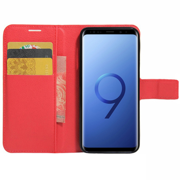 Microsonic Samsung Galaxy S9 Plus Cüzdanlı Deri Kılıf Kırmızı