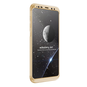 Microsonic Samsung Galaxy S9 Plus Kılıf Double Dip 360 Protective AYS Gold