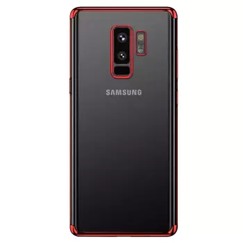 Microsonic Samsung Galaxy S9 Plus Kılıf Skyfall Transparent Clear Kırmızı