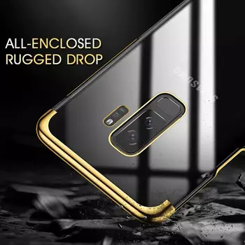 Microsonic Samsung Galaxy S9 Plus Kılıf Skyfall Transparent Clear Rose Gold