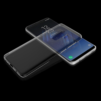 Microsonic Samsung Galaxy S9 Plus Kılıf Transparent Soft Beyaz