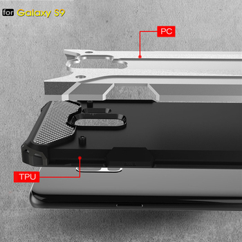 Microsonic Samsung Galaxy S9 Kılıf Rugged Armor Siyah