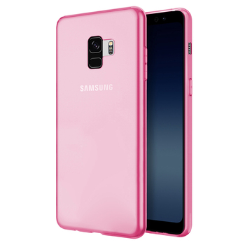 Microsonic Samsung Galaxy S9 Kılıf Transparent Soft Pembe
