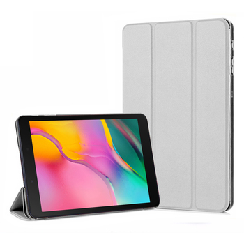 Microsonic Samsung Galaxy Tab A T290 Smart Case Kapaklı Kılıf Gümüş